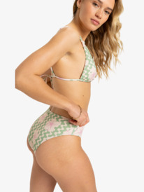 1 Hibiscus Daze - Medium Coverage Bikini Bottoms for Women Green ERJX405014 Roxy