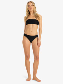 2 Camilo - Medium Coverage Bikini Bottoms for Women Black ERJX405031 Roxy