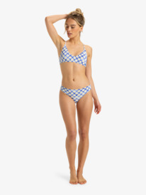 2 Artsy Tile - Mittleren Po-Abdeckung Bikinihosen für Damen Violett ERJX405038 Roxy