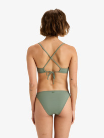 3 Beach Classics - Bragas de bikini hipster para mujer Verde ERJX405048 Roxy