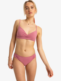 0 Beach Classics - Mittleren Po-Abdeckung Bikinihosen für Damen Rosa ERJX405048 Roxy