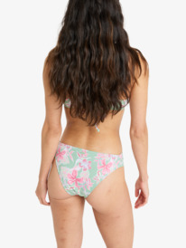 3 Hibiscus Island - Klassiek bikinibroekje voor Dames Green ERJX405060 Roxy