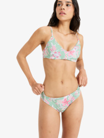 0 Hibiscus Island - Bikini culote para mujer Verde ERJX405060 Roxy