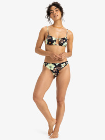 2 Pt Beach Classics - Cheeky Bikini Bottoms for Women Black ERJX405061 Roxy