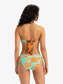 5 Hula Hibiscus - Bragas de bikini envolventes para mujer Blanco ERJX405069 Roxy