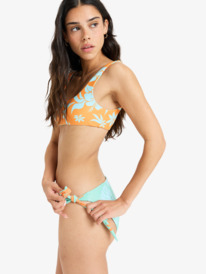 7 Hula Hibiscus - Mittleren Po-Abdeckung Bikinihosen für Damen Weiss ERJX405069 Roxy