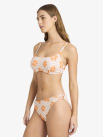 5 Mini Hula - Medium Coverage Bikini Bottoms for Women Brown ERJX405071 Roxy
