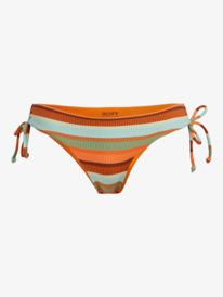 4 Sunset Stripe - Medium Coverage Bikini Bottoms for Women Orange ERJX405077 Roxy