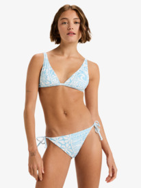 0 Flowers Wave Bikini Ts - Bas de bikini pour Femme Bleu ERJX405123 Roxy