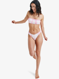 roxy, Sunrise High Leg - Cheeky Bikini Bottoms for Women, BONBON (met0) 4 Sunrise High Leg - Cheeky Bikini Bottoms for Women Pink ERJX405158 Roxy