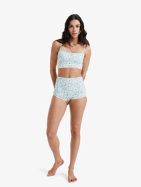 5 Dream Floral High Waist - Shorty Bikini Bottoms for Women Green ERJX405161 Roxy