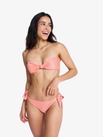 0 Wavy Baby - Tie Side Bikini Bottoms for Women Pink ERJX405178 Roxy