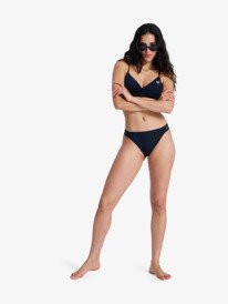3 Solid Essentials - Bikini Bottoms for Women Black ERJX405186 Roxy