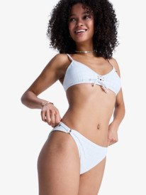 3 Roxy Island - Bas de bikini culotte br&eacute;silienne pour Femme Blanc ERJX405197 Roxy