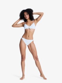 4 Roxy Island - Bas de bikini culotte br&eacute;silienne pour Femme Blanc ERJX405197 Roxy