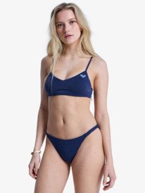 0 Roxy Shine - Bas de bikini culotte br&eacute;silienne pour Femme Bleu ERJX405202 Roxy