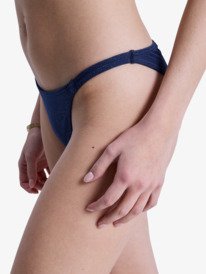 2 Roxy Shine - Bas de bikini culotte br&eacute;silienne pour Femme Bleu ERJX405202 Roxy