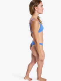 1 Solid Essentials - Bas de bikini échancré pour Femme Bleu ERJX405207 Roxy