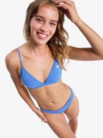 3 Solid Essentials - Bas de bikini échancré pour Femme Bleu ERJX405207 Roxy