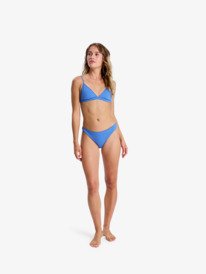4 Solid Essentials - Bas de bikini échancré pour Femme Bleu ERJX405207 Roxy
