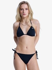 0 Solid Essentials - Mutandina bikini con nodo laterale da Donna Black ERJX405209 Roxy