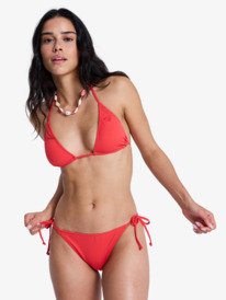 2 Solid Essentials - Tie Side Bikini Bottoms for Women Red ERJX405209 Roxy