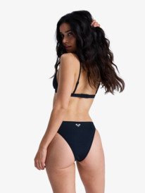 4 Solid Essentials - Slip bikini a copertura media da Donna Black ERJX405210 Roxy