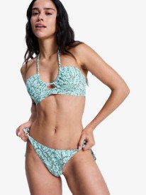 0 Wildside Paisley - Thong Bikini Bottoms for Women Green ERJX405218 Roxy