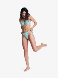 4 Wildside Paisley - Thong Bikini Bottoms for Women Green ERJX405218 Roxy