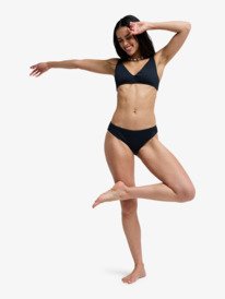 4 Roxy Love - High Rise Bikini Bottoms for Women Black ERJX405224 Roxy
