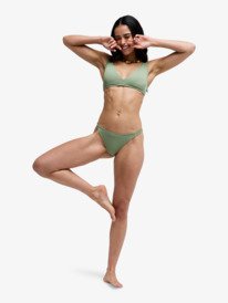 5 Roxy Love - Cheeky Coverage Bikini Bottoms for Women Green ERJX405225 Roxy