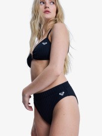 10 Roxy Love - High Rise Bikini Bottoms for Women Black ERJX405226 Roxy