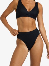 3 Roxy Love - High Rise Bikini Bottoms for Women Black ERJX405226 Roxy