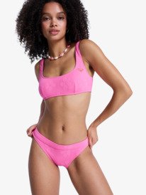 3 Roxy Paradise - Bas de bikini classique pour Femme Rose ERJX405230 Roxy