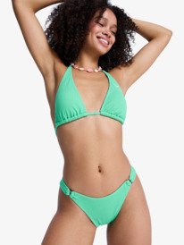 6 Roxy Sunshine - Cheeky Coverage Bikini Bottoms for Women Green ERJX405232 Roxy