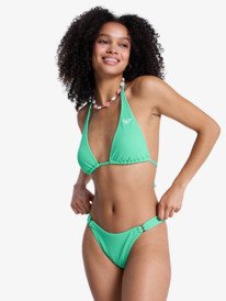 1 Roxy Sunshine - Cheeky Coverage Bikini Bottoms for Women Green ERJX405232 Roxy