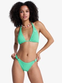 3 Roxy Sunshine - Cheeky Coverage Bikini Bottoms for Women Green ERJX405232 Roxy