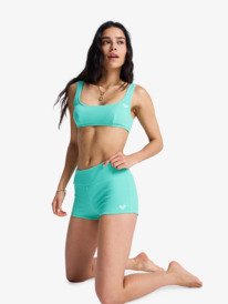 3 Roxy Sunshine - Bikiniunterteil mit hohem Bund für Frauen Grün ERJX405235 Roxy