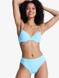 0 Roxy Palm Dreams - High Rise Bikini Bottoms for Women Green ERJX405237 Roxy