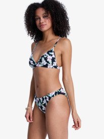 1 Printed Essentials - Cheeky Coverage Bikini Bottoms for Women Black ERJX405242 Roxy