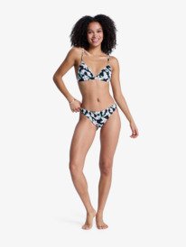 3 Printed Essentials - Cheeky Coverage Bikini Bottoms for Women Black ERJX405242 Roxy