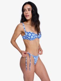 1 Printed Essentials - Bas de bikini échancré pour Femme Bleu ERJX405246 Roxy