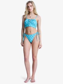 3 Printed Essentials - Parte de baixo de biquíni tipo tanga para Mulher Verde ERJX405246 Roxy