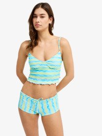0 Neon Queen - Bas de bikini Shorty pour Femme Vert ERJX405326 Roxy