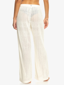 4 Mood Moving - Crochet Beachy Pant for Women Blanco ERJX603437 Roxy