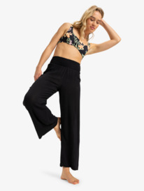 2 Along The Beach - Pantalón Playero para Mujer Negro ERJX603438 Roxy