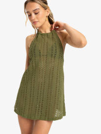 0 Golden Hours - Robe de plage pour Femme Vert ERJX603451 Roxy