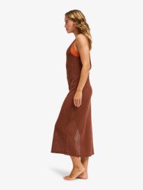 1 Playa Mood - Crochet Beach Dress for Women Brown ERJX603495 Roxy