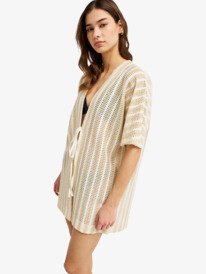 1 Moana Story - Kimono Beach Cover-Up for Women Beige ERJX603499 Roxy
