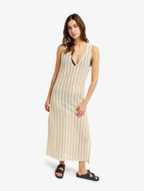 5 Moana Story - Vestido maxi de croch&eacute; para Mulher Beige ERJX603501 Roxy